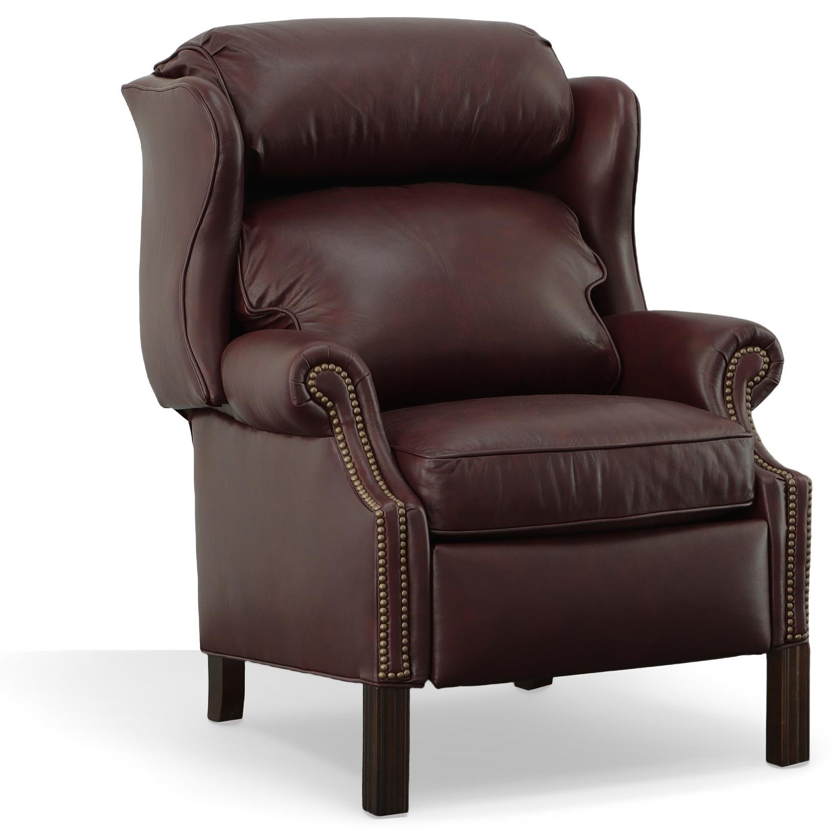 Bradington Young Chippendale 4114 980008 69 Hi Leg Chippendale Wing Back Recliner Esprit Decor Home Furnishings High Leg Recliners